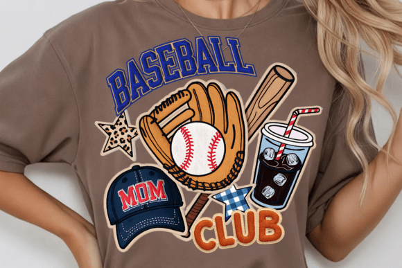 Baseball Mama PNG & Baseball Mom Club PNG: Creative Assets
