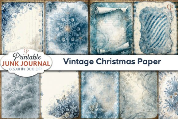 Blue Snowflake Vintage Christmas Paper: A Designer's Guide
