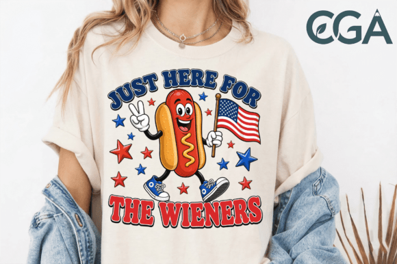 Bring the Party with Just Here for the Wieners Funny PNG
