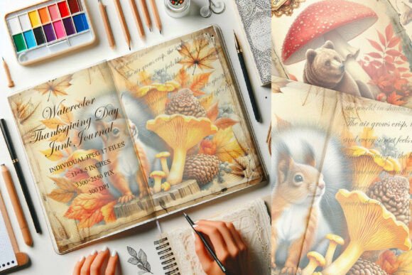 Capture Autumn's Charm with the Thanksgiving Junk Journal Bundle