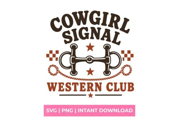 Cowgirl Signal Western Club SVG: Authentic Western Flair