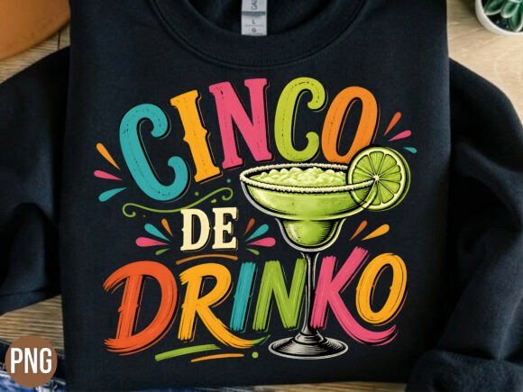Designing with the Cinco De Drinko Margarita Lime PNG SHIRT