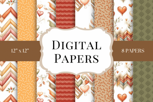 Embrace Autumn's Warmth: Cozy Earthy Heart Backgrounds