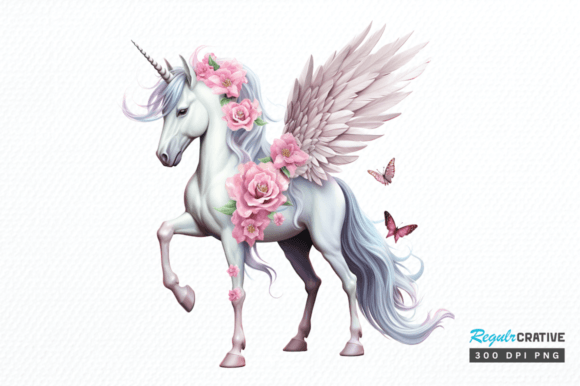 Enchant Your Projects with Fairy Unicorn Sublimation Clipart