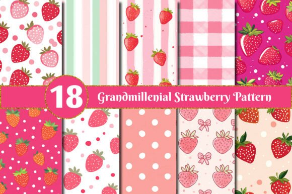 Grandmillenial Strawberry Pattern: A Fresh Take on Nostalgic Charm