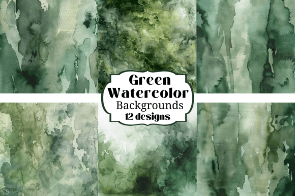 Green Watercolor Digital Paper: A Designer's Natural Touch