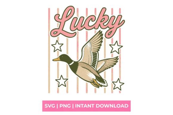 Lucky Duck Retro Mallard SVG: A Nostalgic Design Asset