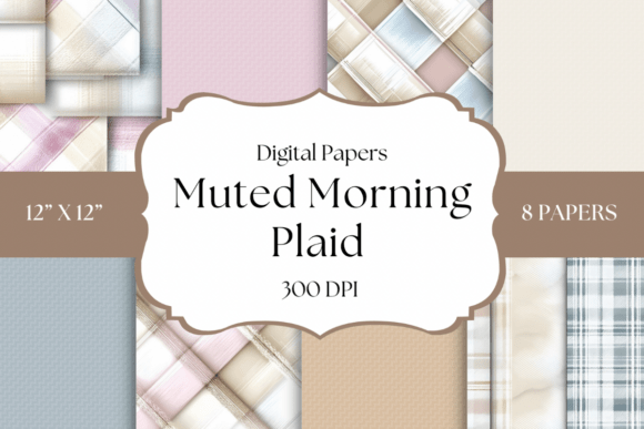 Muted Morning Plaid Backgrounds: A Designer's Cozy Palette