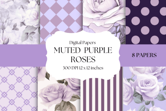 Muted Purple Roses Digital Papers: A Designer's Guide