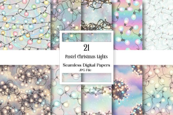 Pastel Christmas Lights Seamless Print: A Designer's Guide
