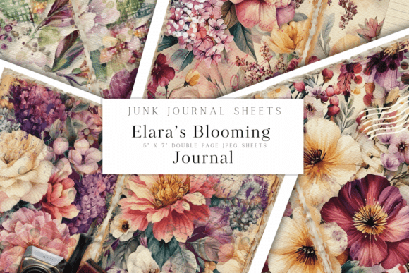 Printable Floral Journal Sheets: A Soft, Painterly Touch for Your Projects