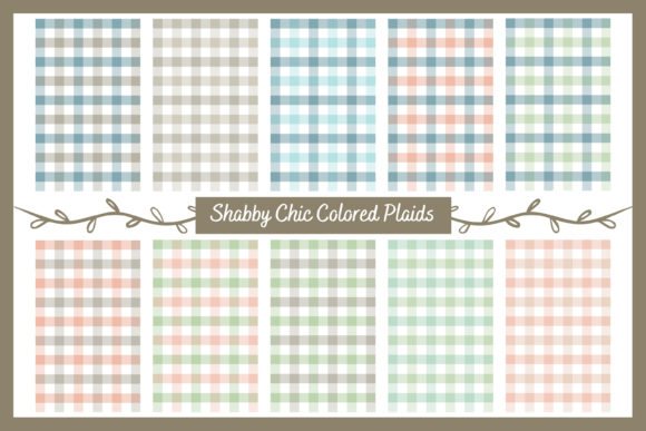 Seamless Plaids in Shabby Chic Colors: A Designer's Go-To Asset
