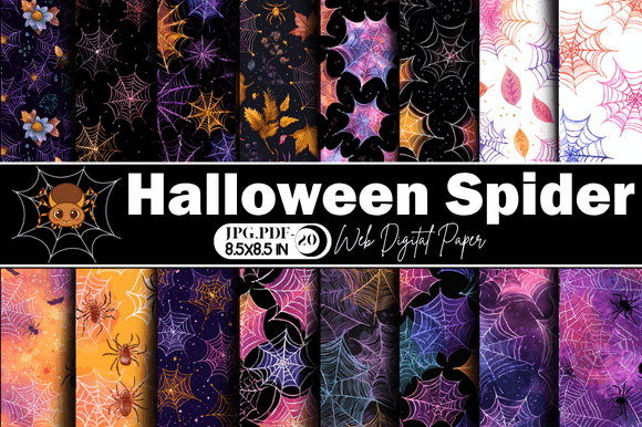 Spider Web Digital Paper: A Designer's Guide to Halloween Graphics