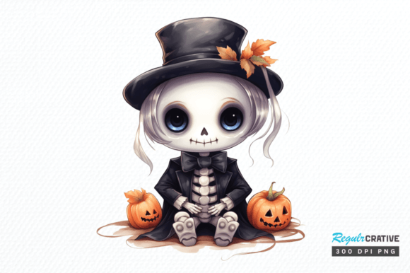 Spooky Yet Sweet: Using Cute Skeleton Halloween Clipart