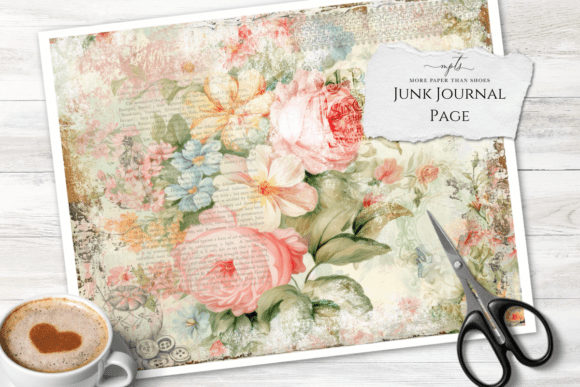 Timeworn Splendor Junk Journal Page 3: A Designer's Vintage Muse