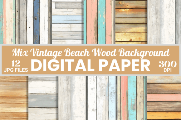 Warm Coastal Charm: The Retro Vintage Beach Wood Background