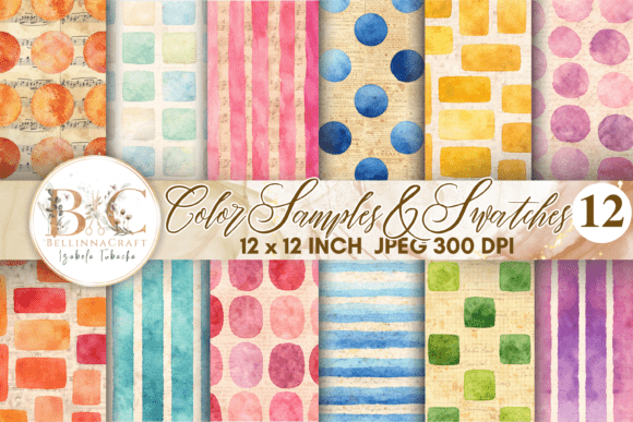 Watercolor Color Samples Seamless Paper: A Designer's Textured Toolkit